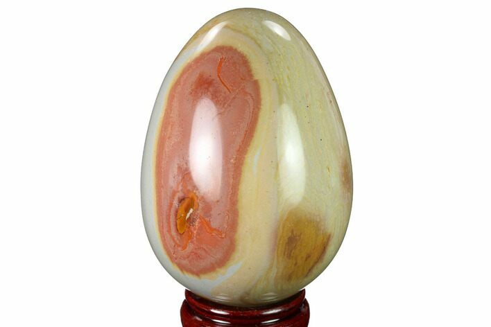 Polished Polychrome Jasper Egg - Madagascar #172764